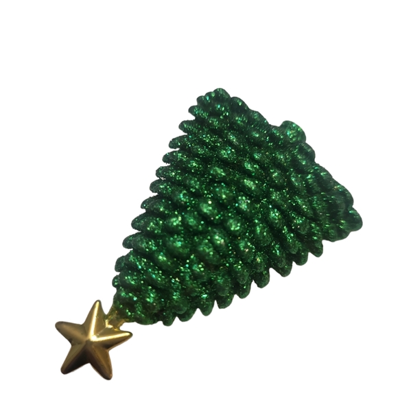 American Vintage Xmas Tree Brooch - Picture 4 of 6